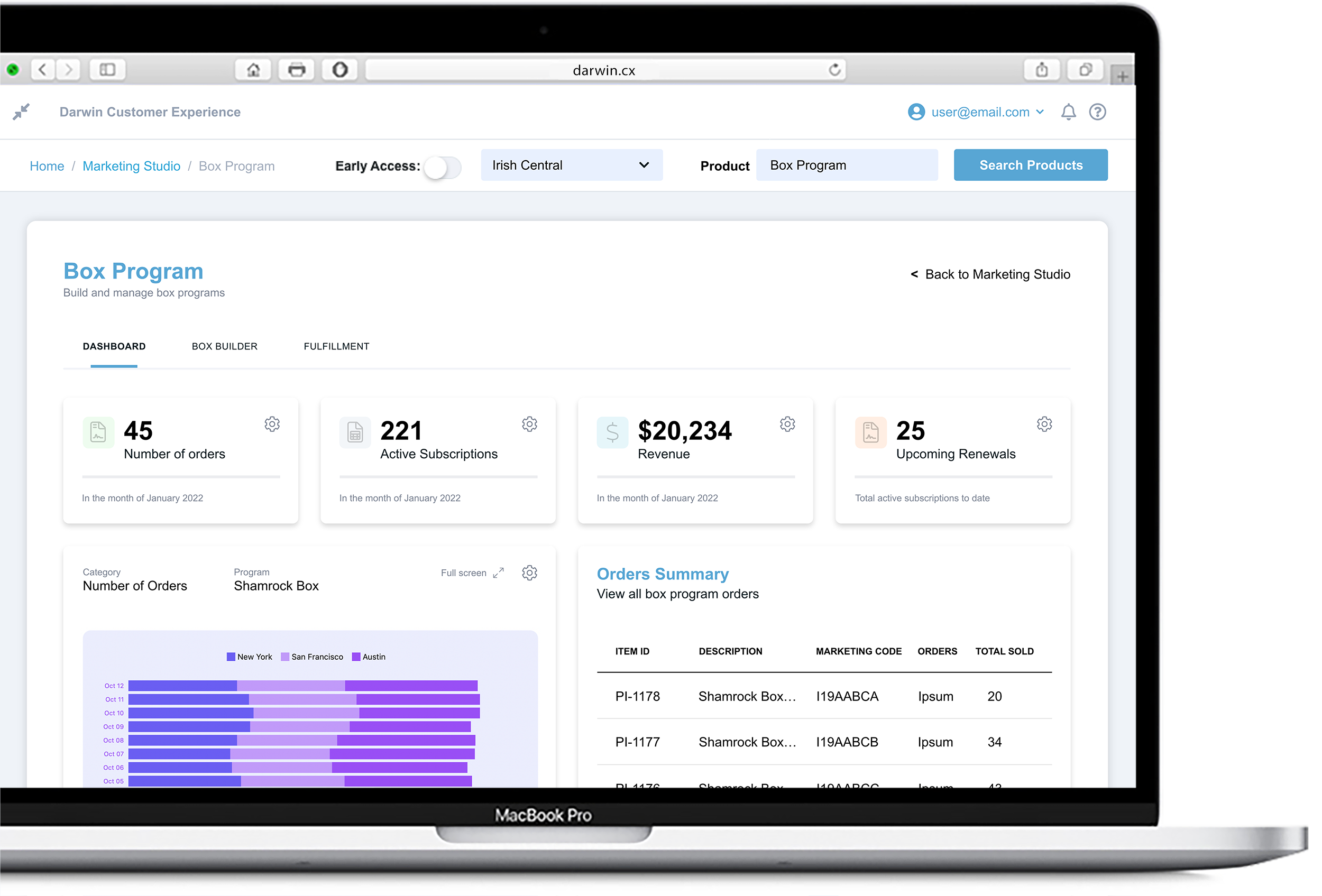 darwin box configurator dashboard